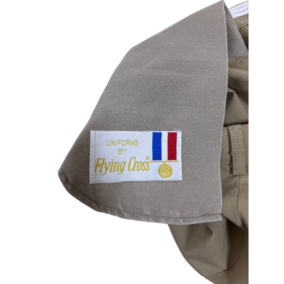 2x Vintage Flying Cross Khaki Uniform Pants Women’s Size 10 Tactical Workwear - Picture 4 of 8